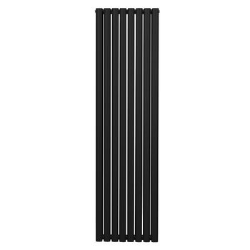 Radiador De Columna Ovalada Vertical Negro 180cm X 48cm