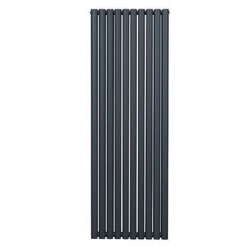 Radiador De Columna Ovalada Vertical Gris Antracita 180cm X 60cm