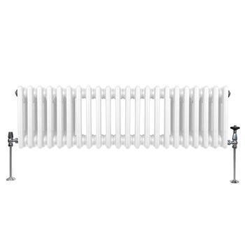 Radiador Tradicional 3 Columnas Horizontal Blanco 30x101.2cm