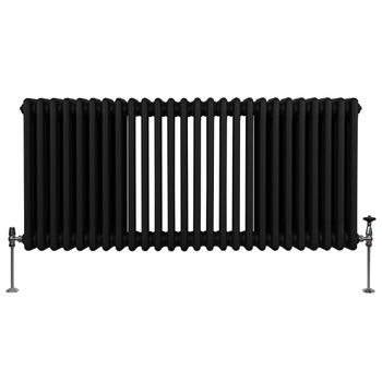 Radiador Tradicional 3 Columnas Horizontal Negro 60x119.2cm