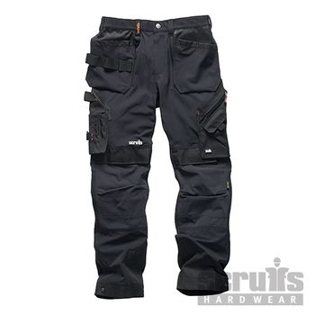 Scruffs T54756.9 Pantalón De Bolsillos Con Funda Pro Flex Plus, Color Negro