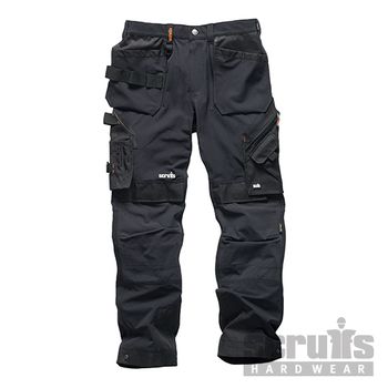 Scruffs T54757.9 Pantalón De Bolsillos Con Funda Pro Flex Plus, Color Negro