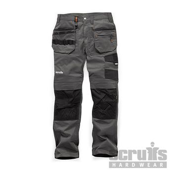 Scruffs T55307 Pantalón Trade Flex, Color Gris