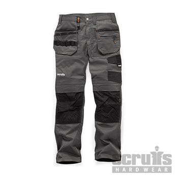 Scruffs T55312 Pantalón Trade Flex, Color Gris