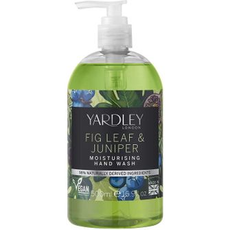 Yardley Jabón De Manos Botánico Hoja De Higo Y Enebro 500 Ml