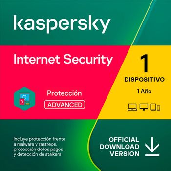 Kaspersky Internet Security 1 Dispositivo 1 Año 2023