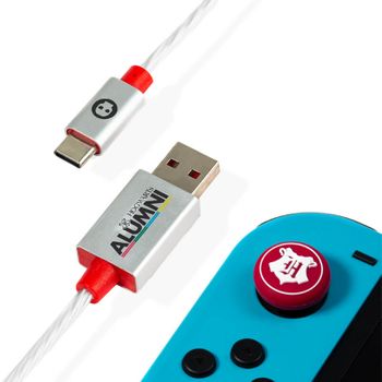 Cable Usb Tipo C Nintendo Switch Harry Potter Con Led Y Grips