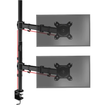 Brazo Monitor 13"-32" 8kg - Vesa 75/100 Giratorio Inclinable - Ajustable 100 Cm - Duronic Dmt252vx2 Bk