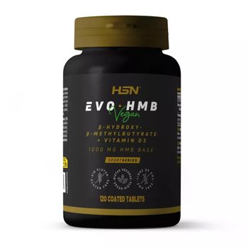 Hmb 3000 Mg De Hsn Evohmb | 120 Tabletas Puro Hmb (beta-hidroxi-beta-metilbutirato) + 1000 Ui Vitamina D3 (colecalciferol) Por Dosis Diaria | No-gmo, Vegano, Sin Gluten