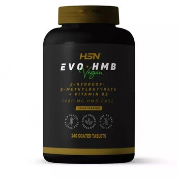 Hmb 3000 Mg De Hsn Evohmb | 240 Tabletas Puro Hmb (beta-hidroxi-beta-metilbutirato) + 1000 Ui Vitamina D3 (colecalciferol) Por Dosis Diaria | No-gmo, Vegano, Sin Gluten