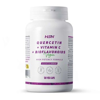 Quercetina 600mg + Vitamina C + Bioflavonoides - 120 Veg Caps- Hsn