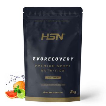 Recuperador Muscular Sin Gluten Ni Lactosa Evorecovery De Hsn | Sabor Ponche De Frutas 2 Kg = 40 Tomas Por Envase Con Carbohidratos, Proteína Hidrolizada, Aminoácidos Esenciales, Sales Minerales