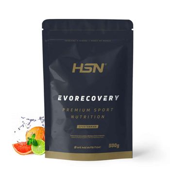 Recuperador Muscular Sin Gluten Ni Lactosa Evorecovery De Hsn | Sabor Ponche De Frutas 500 G = 10 Tomas Por Envase Con Carbohidratos, Proteína Hidrolizada, Aminoácidos Esenciales, Sales Minerales