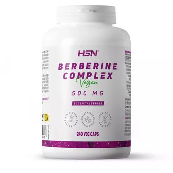 Berberina 500 Mg - Berberis Aristata - De Hsn | 240 Cápsulas Vegetales Con Berberina Hcl | Control De La Glucosa Y Reducir Triglicéridos* | No-gmo, Vegano, Sin Gluten
