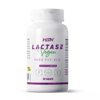 Lactasa Enzimas Digestivas De Hsn | 30 Tabletas De 5000 Fcc Alu - Alta Potencia | Para Intolerantes A La Lactosa: Mejora La Digestión De Leche, Queso | No-gmo, Vegano, Sin Gluten