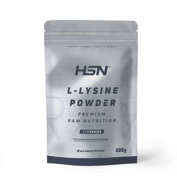 L-lisina De Hsn | 500 Gr | 1500 Mg De Lisina En Polvo Por Dosis Diaria | 100% Pura, Sin Añadidos Ni Excipientes | Aminoácido Esencial | No-gmo, Vegano, Sin Gluten