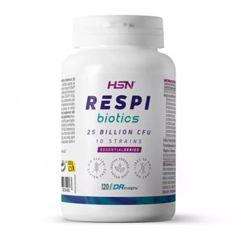 Probiótico Salud Respiratoria - 10 Cepas Lactobacillus, Bifidobacterium Y Streptococcus - De Hsn Respi Biotics | 120 Cápsulas Vegetales 25 Billion Ufc | No-gmo, Vegano, Sin Gluten