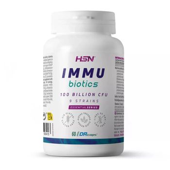 Probiótico Sistema Inmune - 9 Cepas Lactobacillus, Bifidobacterium - De Hsn Inmu Biotics | 60 Cápsulas Vegetales 100 Billion Ufc | No-gmo, Vegano, Sin Gluten