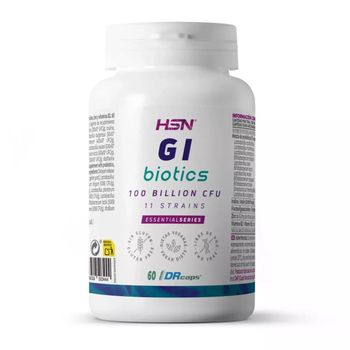 Probiótico Intestinales - 11 Cepas Lactobacillus, Bifidobacterium Y Streptococcus - De Hsn Gi Biotics | 60 Cápsulas Vegetales 100 Billion Ufc | No-gmo, Vegano, Sin Gluten