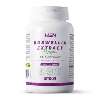 Boswellia Serrata Pura 20000 Mg - 70% Ácidos Boswélicos - De Hsn | 120 Cápsulas Vegetales | Extracto 20x Veces Más Concentrado | No-gmo, Vegano, Sin Gluten