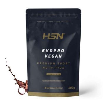 Evopro Vegan (mezcla Proteínas Premium) + Leucina Extra 500g Chocolate- Hsn