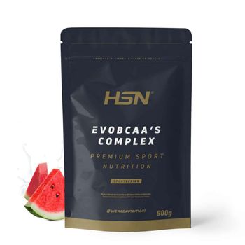 Bcaa 2:1:1 En Polvo Evobcaa's Complex De Hsn | Sabor Sandía 500 G = 32 Tomas Por Envase De Aminoácidos Ramificados Con L-citrulina + L-glutamina Kyowa | No-gmo, Vegano, Sin Gluten