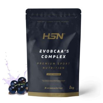 Bcaa 2:1:1 En Polvo Evobcaa's Complex De Hsn | Sabor Grosella Negra 1 Kg = 64 Tomas Por Envase De Aminoácidos Ramificados Con L-citrulina + L-glutamina Kyowa | No-gmo, Vegano, Sin Gluten