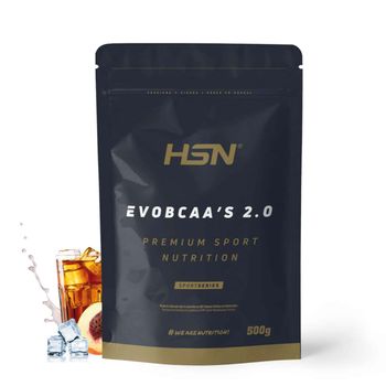 Bcaa 12:1:1 Con Glutamina De Hsn Evobcaa's 2.0 | Sabor Té Helado Melocotón 500 Gr = 45 Tomas Por Envase De Aminoácidos Ramificados (leucina + Valina + Isoleucina) | No-gmo, Vegano, Sin Gluten