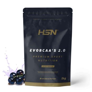 Bcaa 12:1:1 Con Glutamina De Hsn Evobcaa's 2.0 | Sabor Grosella Negra 1 Kg = 91 Tomas Por Envase De Aminoácidos Ramificados (leucina + Valina + Isoleucina) | No-gmo, Vegano, Sin Gluten