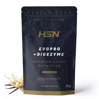 Proteína Secuencial Evopro De Hsn | Sabor Vainilla 2 Kg = 67 Tomas | Mezcla De Caseína + Whey | Con Enzimas Digestivas Digezyme | No-gmo, Vegetariano, Sin Gluten