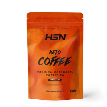 Keto Coffee De Hsn | Café Instantáneo + Cafeína Anhidra Natural + Aceite De Coco Mct + Inulina | Vegano, Sin Gluten, Sin Lactosa | Sabor Natural, En Polvo, 500 Gr