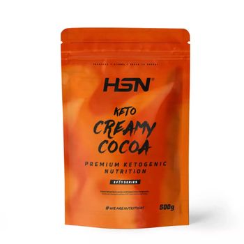 Keto Cacao Cremoso De Hsn | 500 Gr | Ideal Para La Dieta Cetogénica | Con Inulina + Mct De Coco + Ghee En Polvo | Alto En Fibra | No-gmo, Apto Vegetariano, Sin Gluten