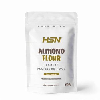 Harina De Almendra De Hsn | 500 Gr = 17 Tomas Por Envase | Sin Gluten | Origen España 100% Pura Harina De Almendras Sin Añadidos | Libre De Omg | Molida Fina Ideal Para Repostería Y Dieta Keto