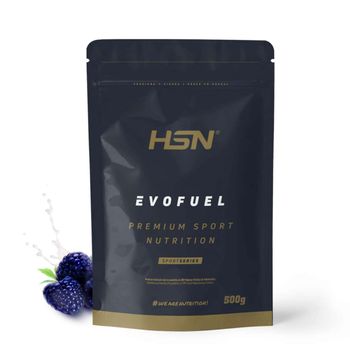 Pre Entreno + Intra Entreno Evofuel De Hsn | Sabor Frambuesa Azul 500 G = 10 Tomas Por Envase | Cafeína + Carbohidratos + Aminoácidos + Nitratos | No-gmo, Vegano, Sin Gluten