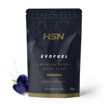 Pre Entreno + Intra Entreno Evofuel De Hsn | Sabor Frambuesa Azul 1 Kg = 20 Tomas Por Envase | Cafeína + Carbohidratos + Aminoácidos + Nitratos | No-gmo, Vegano, Sin Gluten