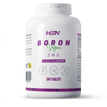 Boro 3 Mg De Hsn | Tabletas Borato Sódico (bórax) - Alta Biodisponibilidad - Oligoelemento Esencial Con Zinc | No-gmo, Vegano, Sin Gluten