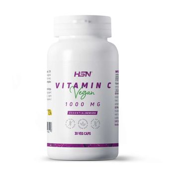 Vitamina C 1000 Mg De Hsn | 30 Cápsulas Vegetales 1 Gramo Por Toma De Pura Vitamina C Como Ácido Ascórbico | Suministro Para 1 Mes | No-gmo, Vegano, Sin Gluten