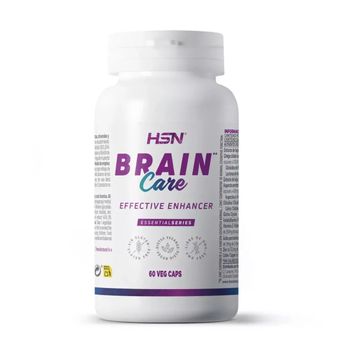Brain Care De Hsn | Nootrópico Natural Para 1 Mes: Gingko Biloba + Huperzina A + Citicolina Cdp + Fosfatidilserina | Apoyo Cognitivo + Memoria + Concentración | No-gmo, Vegano, Sin Gluten