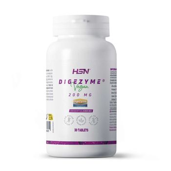 Digezyme Enzimas Digestivas De Hsn | 30 Tabletas 200 Mg Complejo Patentado Para Mejorar La Digestión De Proteínas, Hidratos Y Grasas | Absorción De Nutrientes | No-gmo, Vegano, Sin Gluten