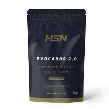 Bebida Isotónica En Polvo Evocarbs 2.0 De Hsn | Sin Sabor 1 Kg = 25 Tomas Por Envase De Bebida De Carbohidratos Sin Gluten Y Electrolitos | No-gmo, Vegano