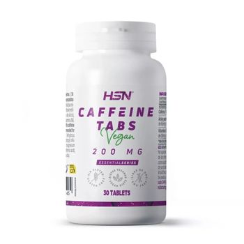 Cafeína Anhidra Pura De Hsn | 30 Tabletas De 200 Mg Cafeína Efecto Rápido | Dosis Elevada | No-gmo, Vegano, Sin Gluten