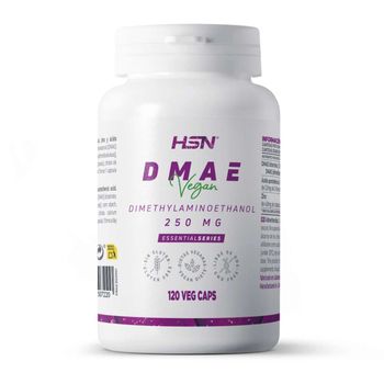 Dmae De Hsn | 120 Cápsulas Vegetales De 250mg Por Dosis Diaria De Dimetilaminoetanol Bitartrato De Alta Biodisponibilidad | Suplemento Para Estudiar Y Mejorar El Rendimiento Intelectual