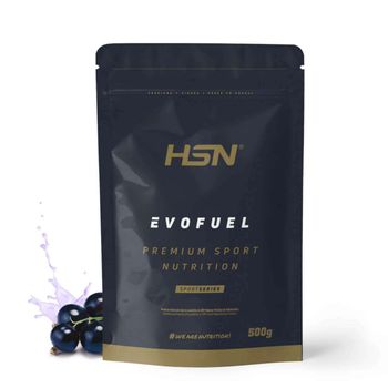 Pre Entreno + Intra Entreno Evofuel De Hsn | Sabor Grosella Negra 500 G = 10 Tomas Por Envase | Cafeína + Carbohidratos + Aminoácidos + Nitratos | No-gmo, Vegano, Sin Gluten