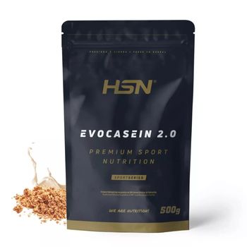 Caseína Micelar De Hsn Evocasein 2.0 | Sabor Cereales 500 G = 17 Tomas Por Envase | Proteína Lenta Digestión Para Antes De Dormir | No-gmo, Vegetariana, Sin Gluten