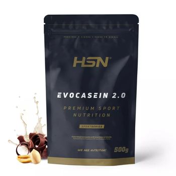 Caseína Micelar De Hsn Evocasein 2.0 | Sabor Chocolate Cacahuete 500 G = 17 Tomas Por Envase | Proteína Lenta Digestión Para Antes De Dormir | No-gmo, Vegetariana, Sin Gluten