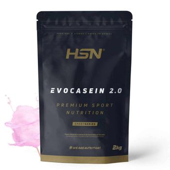 Caseína Micelar De Hsn Evocasein 2.0 | Sabor Algodón De Azúcar 2 Kg = 67 Tomas Por Envase Proteína Lenta Digestión Para Antes De Dormir | No-gmo, Vegetariana, Sin Gluten