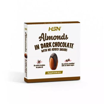 Almendras Con Chocolate Negro Sin Azúcar - 70g- Hsn