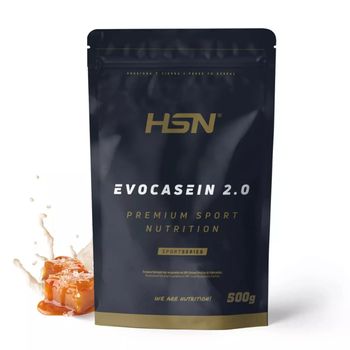 Caseína Micelar De Hsn Evocasein 2.0 | Sabor Caramelo Salado 500 G = 17 Tomas Por Envase | Proteína Lenta Digestión Para Antes De Dormir | No-gmo, Vegetariana, Sin Gluten