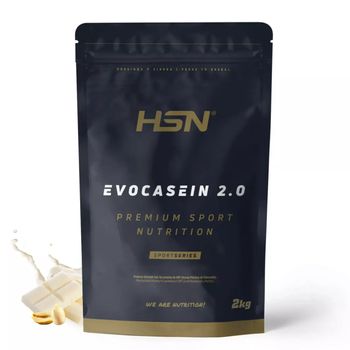 Caseína Micelar De Hsn Evocasein 2.0 | Sabor Chocolate Blanco Y Cacahuete 2 Kg = 67 Tomas Por Envase | Proteína Lenta Digestión Para Antes De Dormir | No-gmo, Vegetariana, Sin Gluten