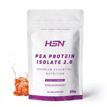 Proteína De Guisante Aislada De Hsn | Sabor Caramelo Salado 500 G = 17 Tomas Por Envase | 100% Vegana | Pea Protein Isolate | No-gmo, Sin Gluten, Sin Soja Ni Azúcares Añadidos